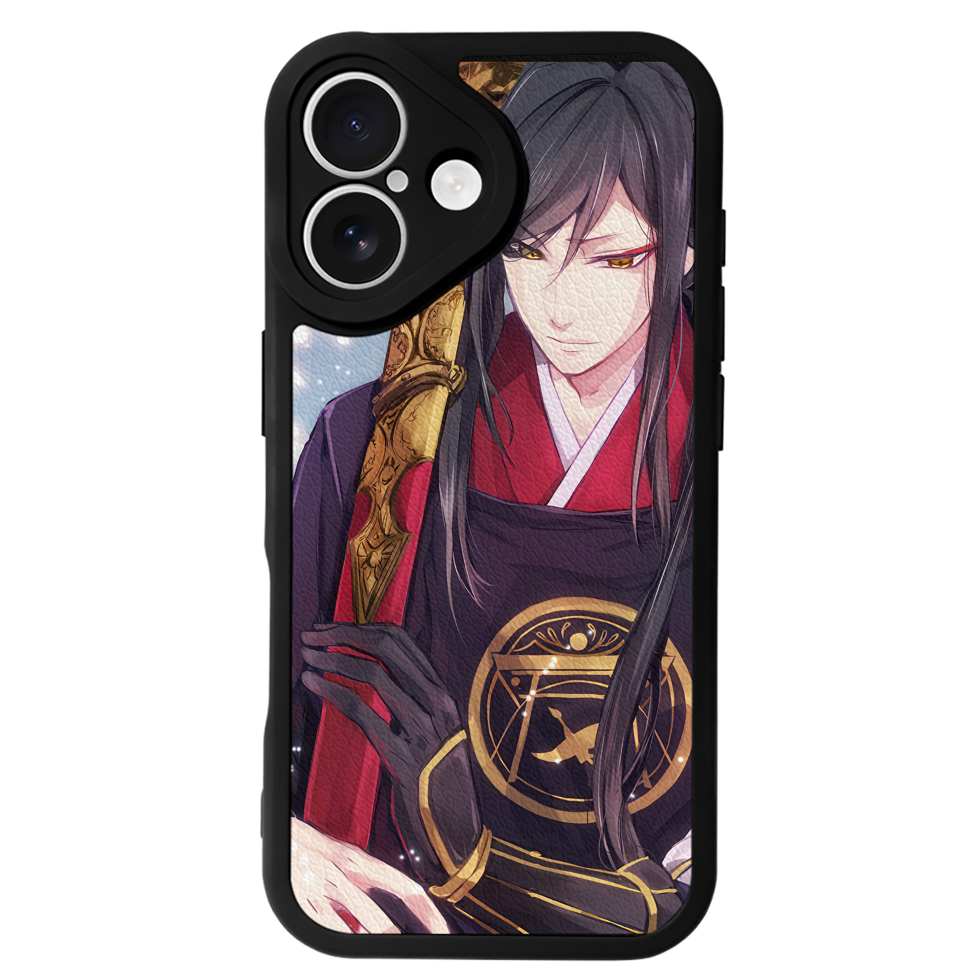 （画像用） 刀剣乱舞 Touken Ranbu 【iPhone 16シリーズ対応】シリコンスマホケース（レザー調） 材質：シリコン